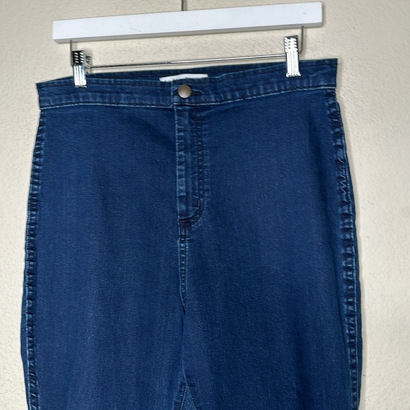 NWOT American Apparel The Easy Jean High Rise Stretch Skinny Blue Size Large - Picture 10 of 16